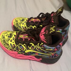 Vibrant Kids Shoes with Neon Accents